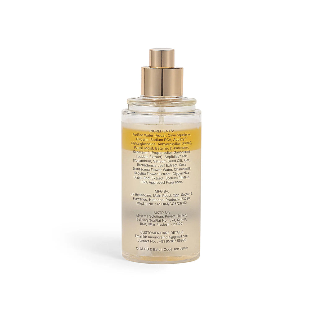 Meenora NeuroBalance Biphasic Glow Mist | With Ganocalm™, Aquaxyl™ | Sepibliss™ Feel