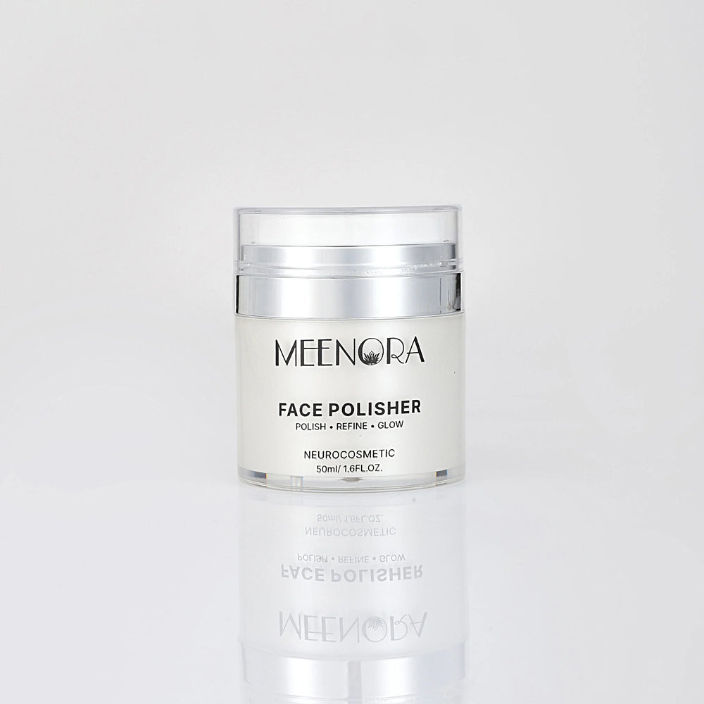 Meenora Melt the Day Away Face Polisher | With Squalane, Bakuchi Oil | Sepibliss™ Feel