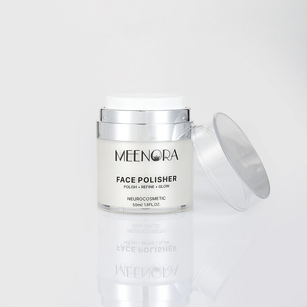 Meenora Melt the Day Away Face Polisher | With Squalane, Bakuchi Oil | Sepibliss™ Feel