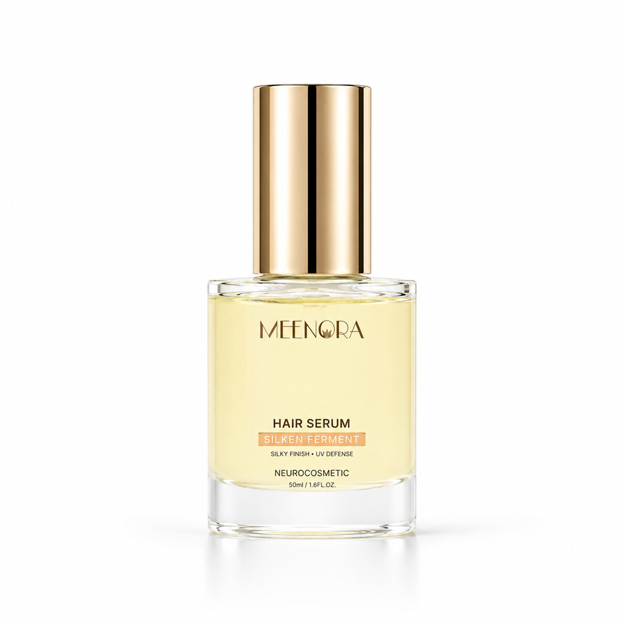 Meenora Ferment Oil Silk Smooth Hair Serum | With Olive Squalene, Vitamin E | Ferment Oil Hair Complex