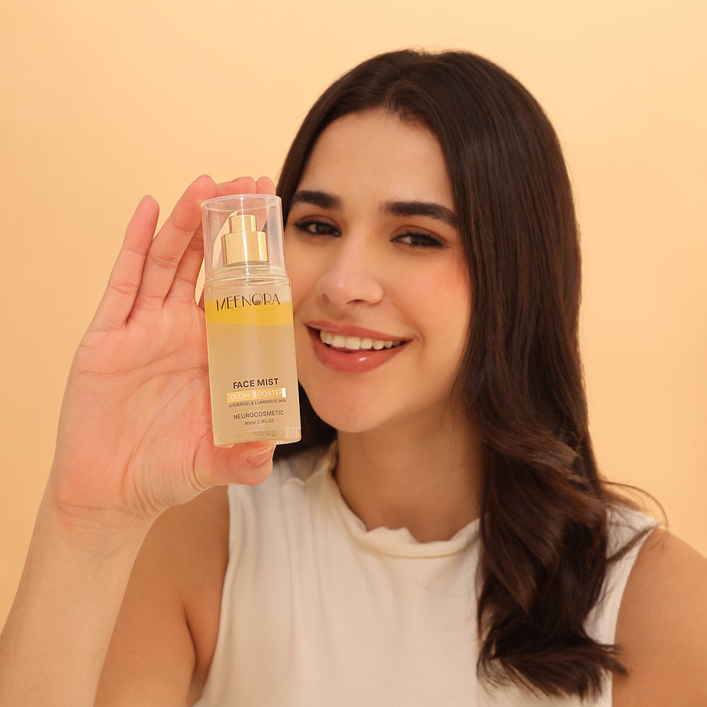 Meenora NeuroBalance Biphasic Glow Mist | With Ganocalm™, Aquaxyl™ | Sepibliss™ Feel