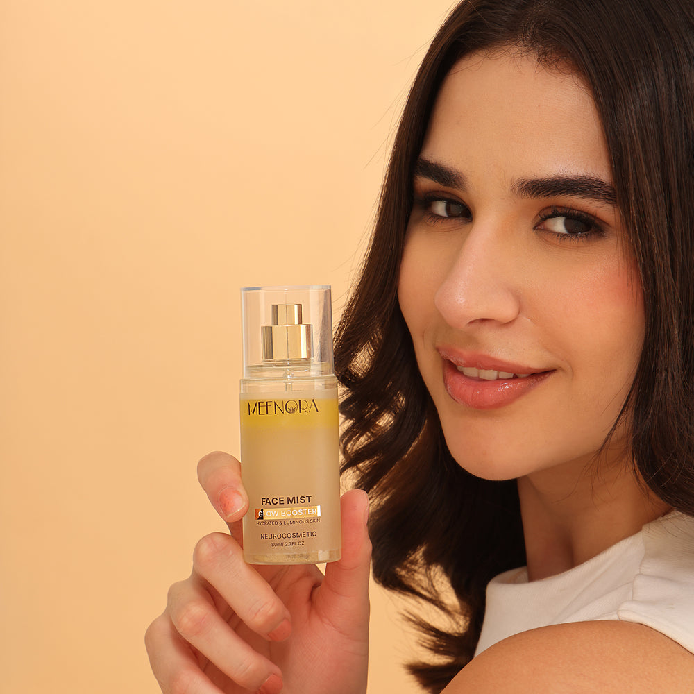 Meenora NeuroBalance Biphasic Glow Mist | With Ganocalm™, Aquaxyl™ | Sepibliss™ Feel