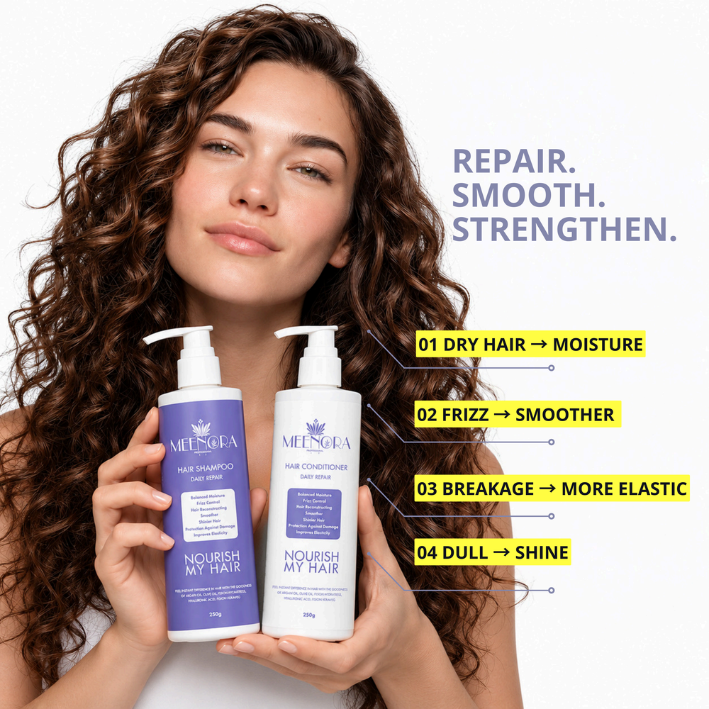 Daily Hair Repair Duo – Buy 1 Get 1 Free (2 Shampoos + 2 Conditioners)