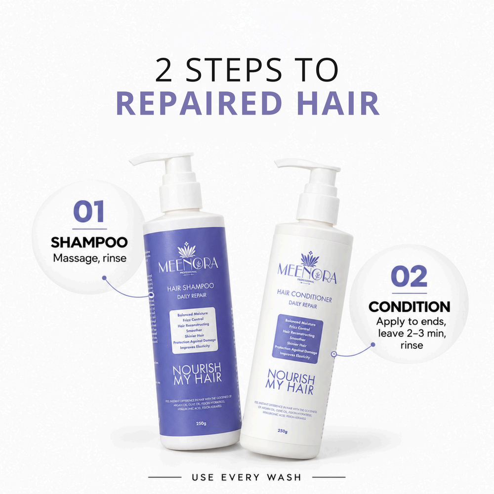 Daily Hair Repair Duo – Buy 1 Get 1 Free (2 Shampoos + 2 Conditioners)